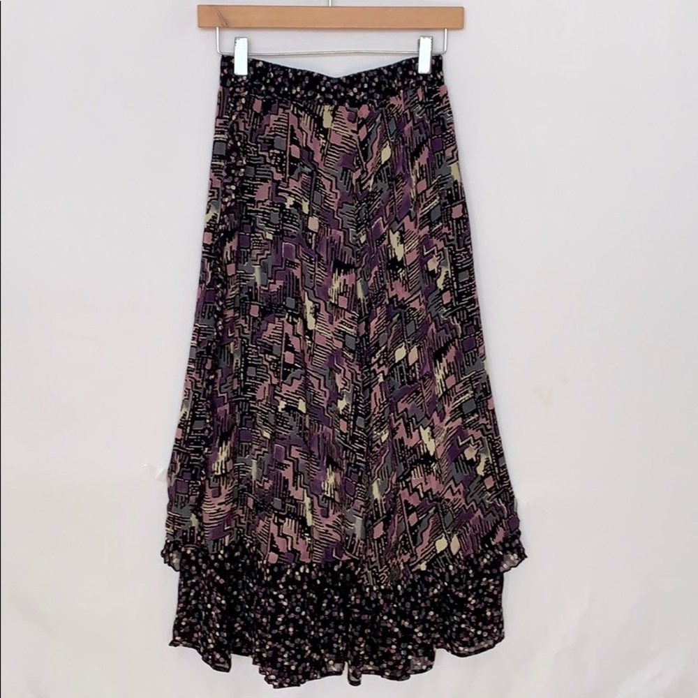 SOLD! VINTAGE Boho Carole Little Tiered Maxi Skirt